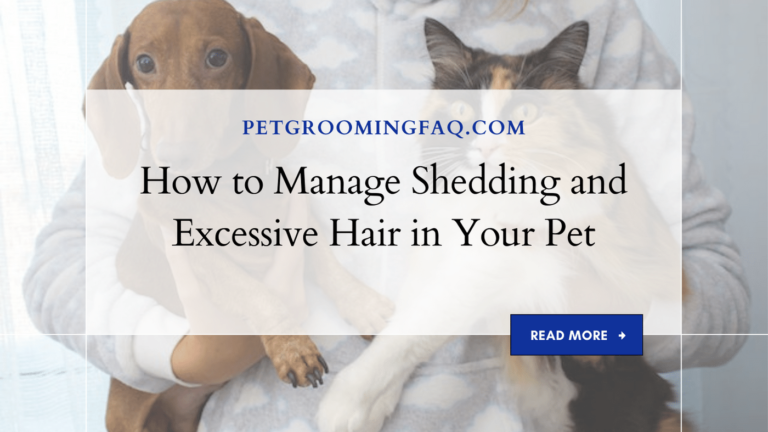 How to yKYf Manage Shedding yKYf and Excessive yKYf Hair in yKYf Your Pet